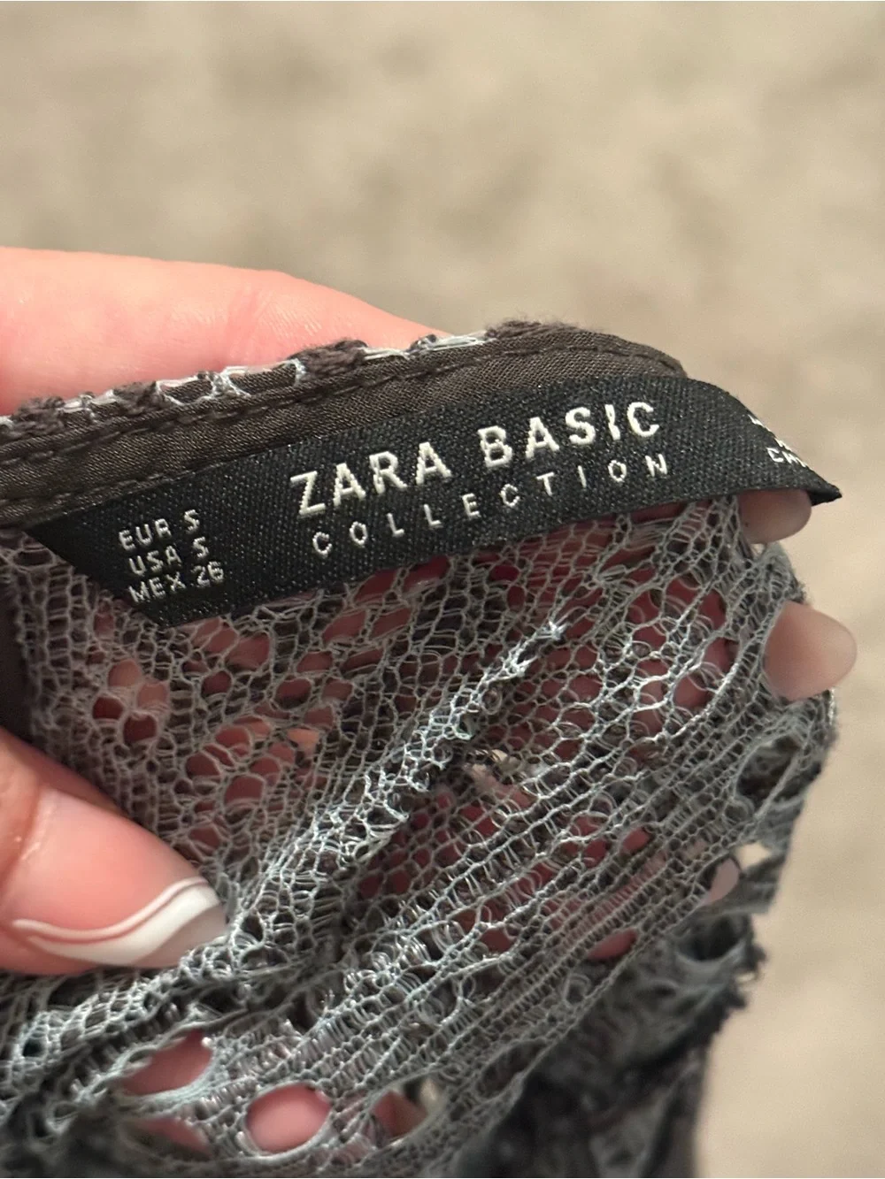 Zara Lace Crochet Crop Top